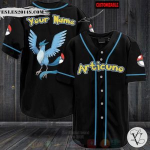 Pokemon Articuno Personalized Baseball Jersey
