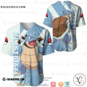 Pokemon Blastoise Baseball Jersey