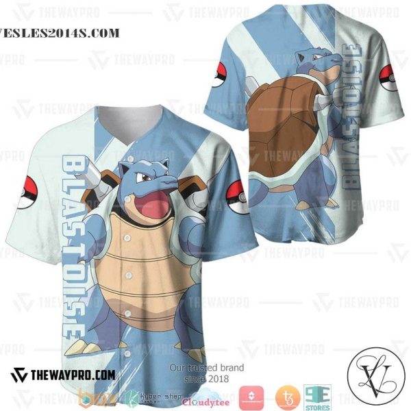 Pokemon Blastoise Baseball Jersey
