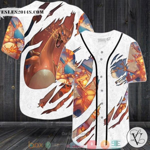 Pokemon Charizard Baseball Jersey CEu