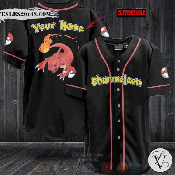 Pokemon Charmeleon Personalized Baseball Jersey