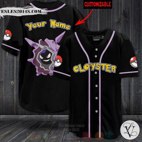 Pokemon Cloyster Personalized Baseball Jersey