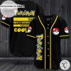 Pokemon Dad Like A Regular Dad Except Way Cooler Baseball Jersey – Black