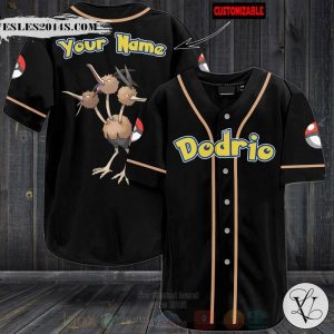 Pokemon Dodrio Personalized Baseball Jersey