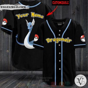 Pokemon Dragonair Personalized Baseball Jersey