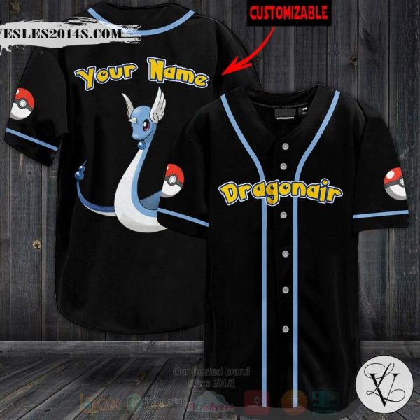Pokemon Dragonair Personalized Baseball Jersey