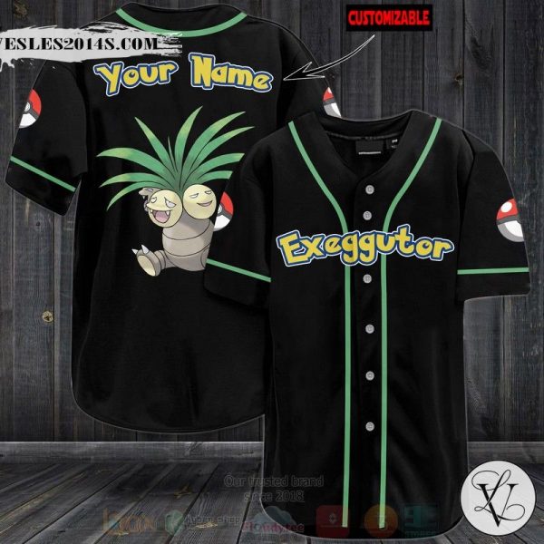 Pokemon Exeggutor Personalized Baseball Jersey