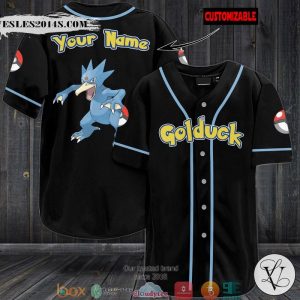 Pokemon Golduck Personalized Baseball Jersey