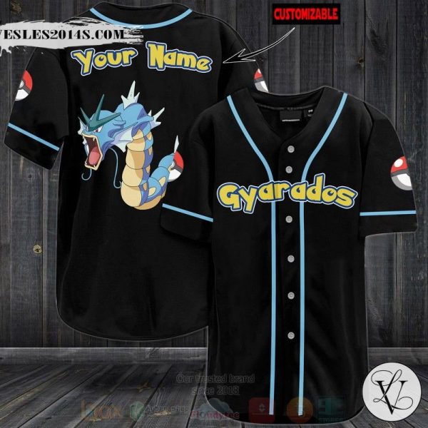 Pokemon Gyarados Personalized Baseball Jersey