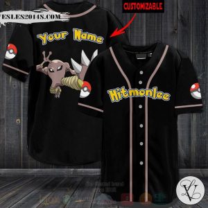 Pokemon Hitmonlee Personalized Baseball Jersey