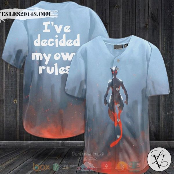 Pokemon I’ve decided my own rules Baseball jersey