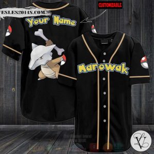 Pokemon Marowak Personalized Baseball Jersey