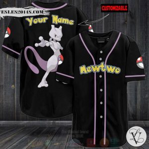 Pokemon Mewtwo Personalized Baseball Jersey