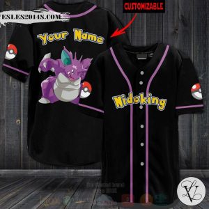 Pokemon Nidoking Personalized Baseball Jersey