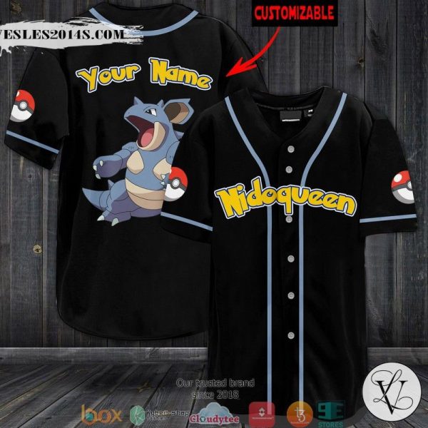 Pokemon Nidoqueen Personalized Baseball Jersey