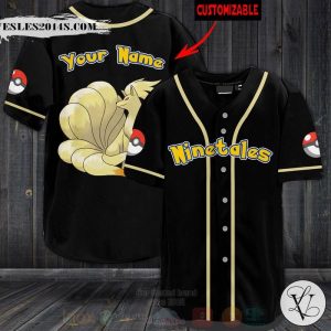 Pokemon Ninetales Personalized Baseball Jersey