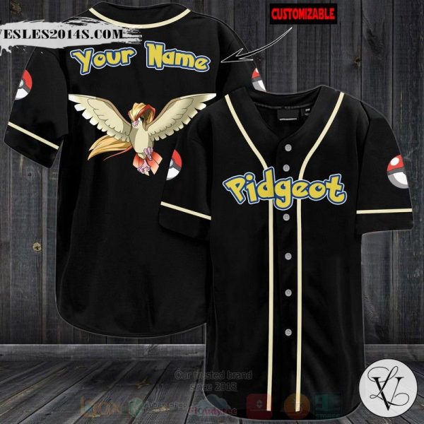 Pokemon Pidgeot Personalized Baseball Jersey