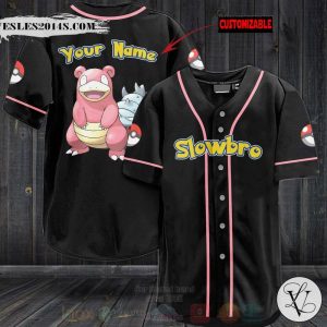 Pokemon Slowbro Personalized Baseball Jersey