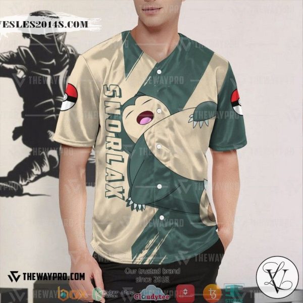 Pokemon Snorlax Baseball Jersey