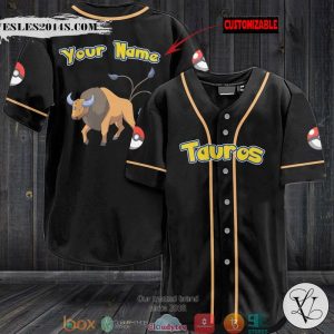 Pokemon Tauros Personalized Baseball Jersey
