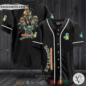 Pokemon Teenage Mutant Ninja Squirtles Baseball jersey