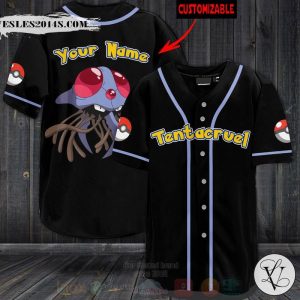 Pokemon Tentacruel Personalized Baseball Jersey