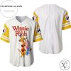 Pooh Tigger Piglet Eeyore All Over Print Pinstripe Baseball Jersey – White
