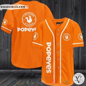 Popeyes Louisiana Kitchen Baseball Jersey Shirt
