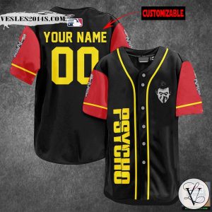 Psycho Horror Film Personalized Baseball Jersey Shirt
