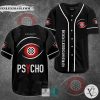 Psycho Horror Movie Black Baseball Jersey