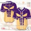 Punisher Skull Crown Royal yellow purple Baseball Jersey