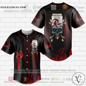 Rainier skull head Baseball Jersey