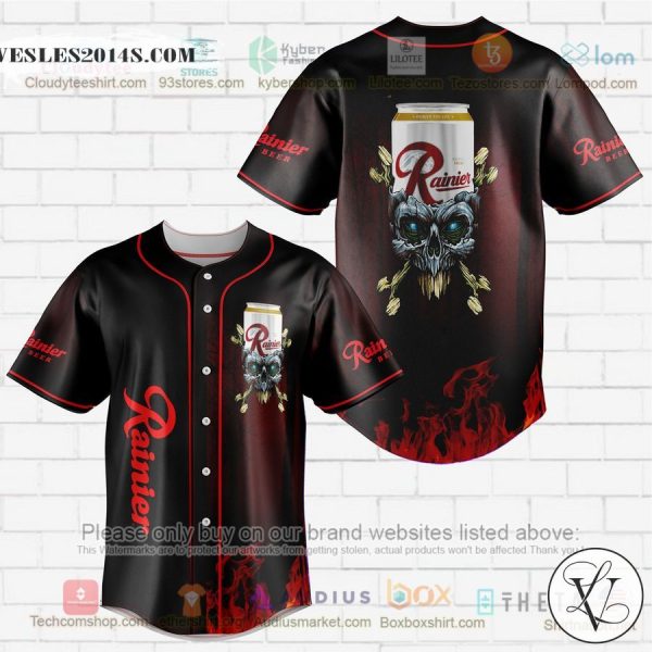 Rainier skull head Baseball Jersey