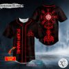 Red Vegvisir Yggdrasill Viking Tattoo Baseball Jersey