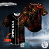 Red n Yellow Dragon Skull Custom Baseball Jersey