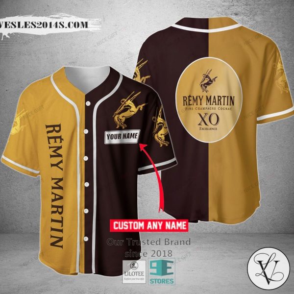 Remy Martin Your Name Black yellow Baseball Jersey