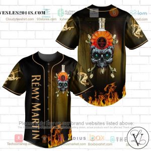 Remy Martin skull head Baseball Jersey