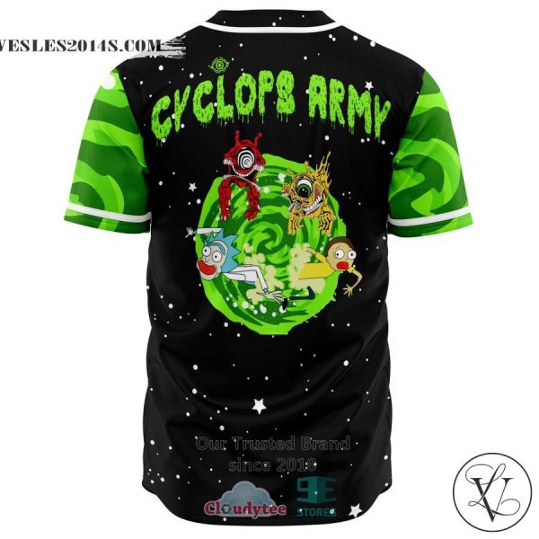 Rick Morty Cyclops Army Subtronics Baseball Jersey