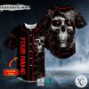 Rock Chang Crack Lava Skull Custom Baseball Jersey