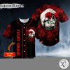 Rose Skull Custom Baseball Jersey