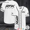 Roush Fenway Racing White Baseball Jersey