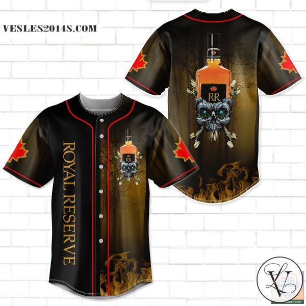 Royal Reserve Skull Baseball Jersey Shirt