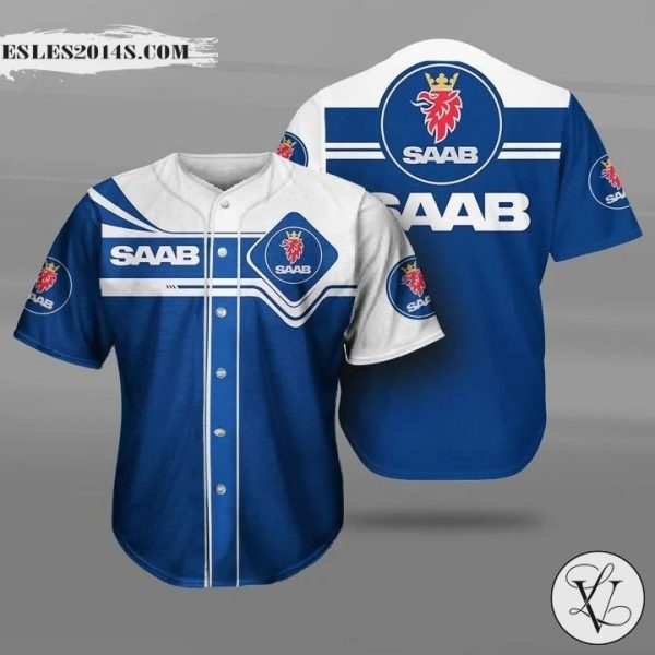 Saab Automobile 3d Baseball Jersey