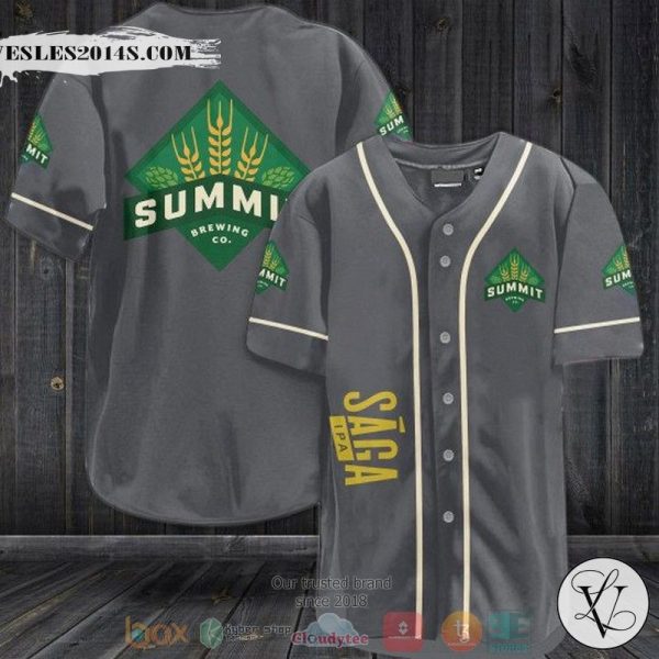 Saga IPA Summit Brewing Company baseball jersey