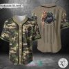 Sailor Jerry United States Flag green camo Baseball Jersey
