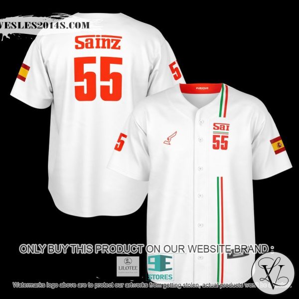 Sainz 55 Baseball Jersey