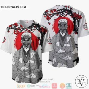 Sakonji Urokodaki Demon Slayer Grey Baseball Jersey Shirt