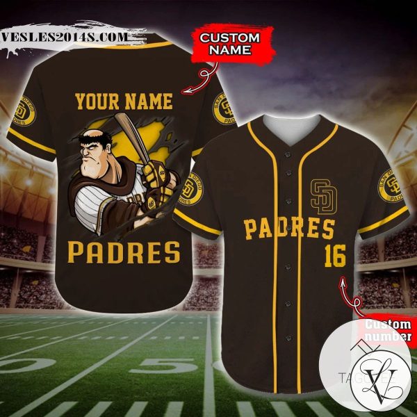 San Diego Padres Baseball Jersey MLB Custom Name And Number