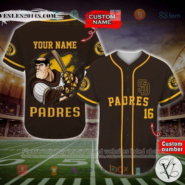 San Diego Padres MLB Custom Baseball Jersey