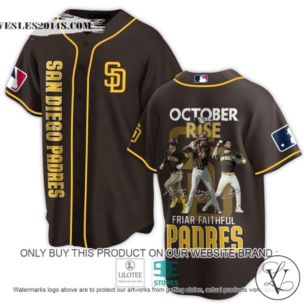 San Diego Padres October Rise Friar Faithful Paders Baseball Jersey